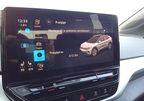 Volkswagen ID.4 cena 138000 przebieg: 10138, rok produkcji 2021 z Gliwice małe 379